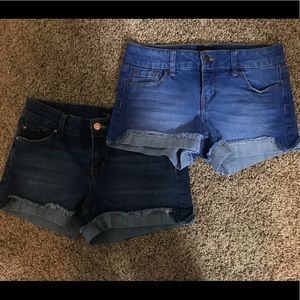 Two pairs of size 3 or 26 shorts. Celebrity Pink